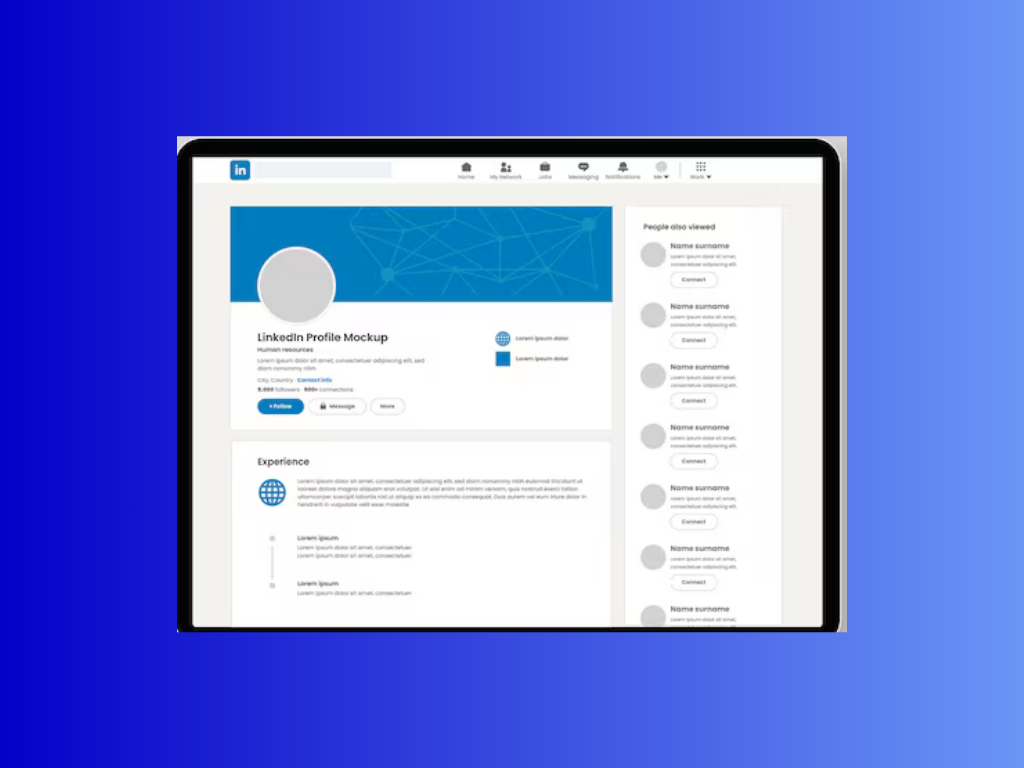 عناصر ملف LinkedIn الاحترافي المكتمل